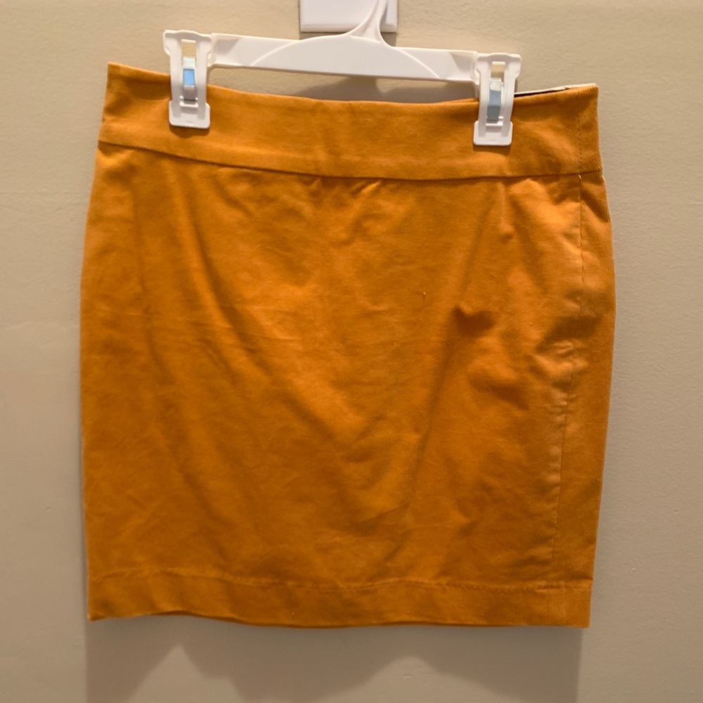 NWT orange Banana Republic cord skirt
